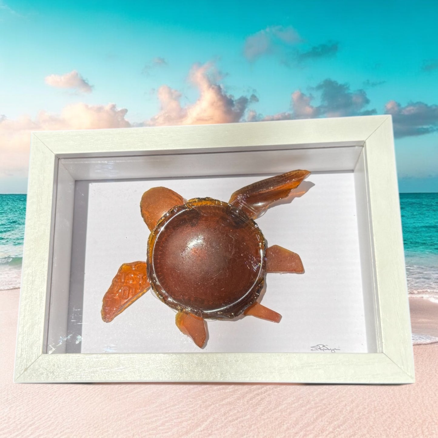 Brown Sea Turtle 5x7