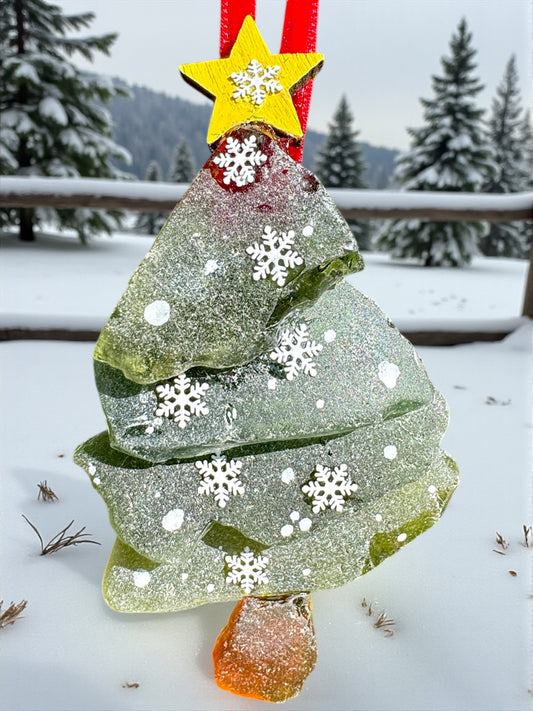 Yellow Star Xmas Tree