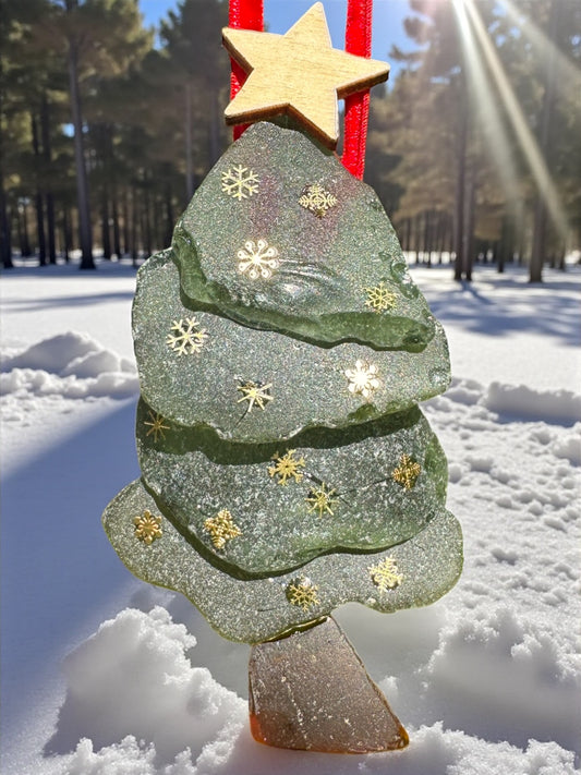 Christmas Tree Gold Ornaments