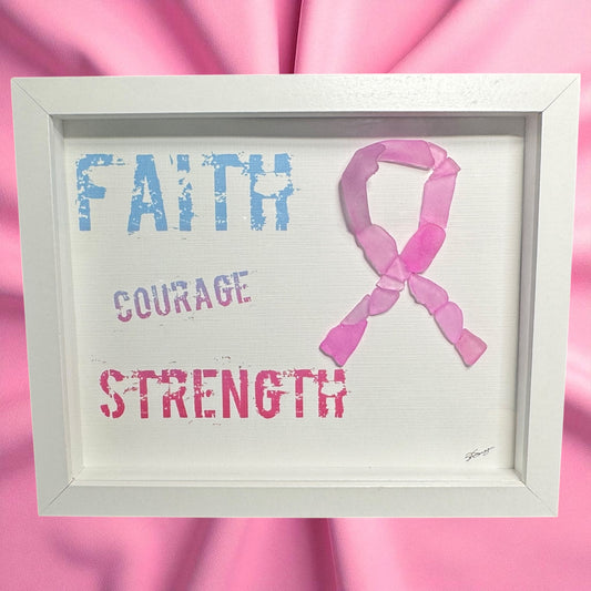 Faith Courage Strength 8.75"x10.75"